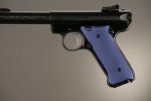 Ruger MK II / MK III Checkered Aluminum - Matte Blue Anodize