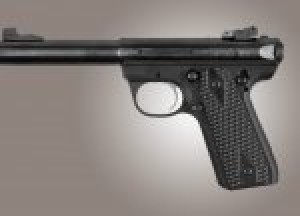 Ruger MK III 22/45 RP Piranha Grip G10 - Solid Black