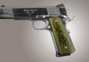 1911 Govt. Aluminum Magrip Kit - Tribal Flat Mainspring Matte Green
