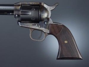 Colt Single Action Ebony Cowboy Panels, Checkered