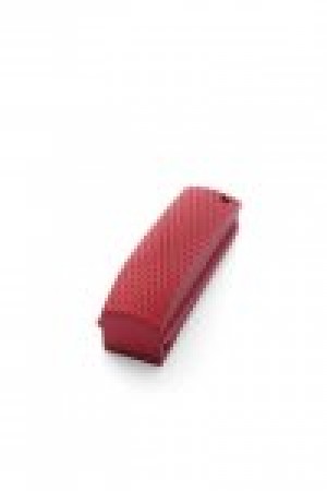 1911 Officers Mod. Aluminum  Mainspring Housing Checkered Arched Matte Red