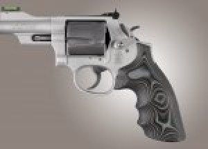 S&W K&L Frame Round Butt Conversion Finger Grooves Smooth G10 - G-Mascus Black/Gray