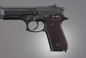 Taurus PT-99 PT-92 PT-100 PT-101 Rosewood With Decocker Checkered