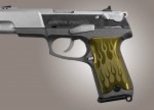Ruger P85 - P91 Flames Aluminum - Green Anodize