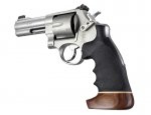 S&W N Round Butt Conversion style Rubber Monogrip W/Wood Big Butt