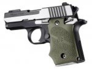 SIG Sauer P938 Ambi Safety Rubber Grip with Finger Grooves OD Green
