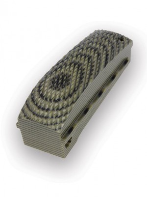 Govt. G10  Mainspring Housing Checkered Arched G-Mascus Green
