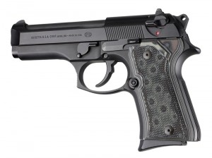 Beretta 92 Compact Checkered G10 - G-Mascus Black/Gray