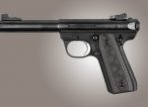 Ruger MK III 22/45 RP Checkered G10 - G-Mascus Black/Gray