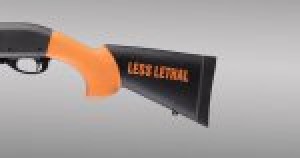Remington 870 12 Gauge Less Lethal Orange OverMolded Shotgun Stock - 12" L.O.P.