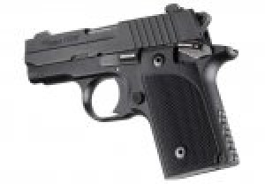 SIG Sauer P238 Checkered G10 - Solid Black