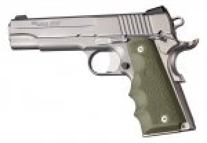 1911 Govt. Model OD Green Rubber Grip with Finger Grooves