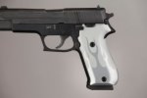 SIG Sauer P220 DA/SA American Flames Aluminum - Clear Anodize