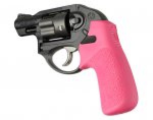 Ruger LCR/LCRx No Finger Groove Rubber Tamer Cushion Grip Pink