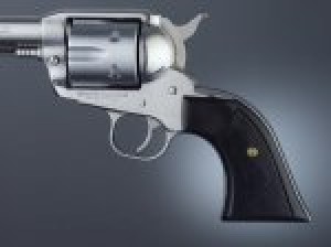 Ruger Blackhawk/Vaquero Ebony Cowboy Panels, Checkered