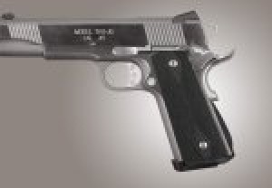 1911 Govt. G10 Magrip Kit - Checkered Arched Black