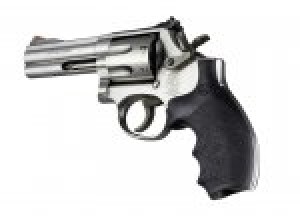 S&W K or L Frame Round Butt Rubber Bantam Style Grip Black