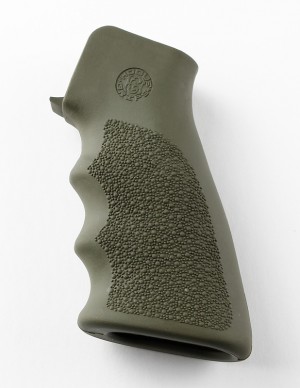 AR-15/M-16 Rubber Grip with Finger Grooves OD Green