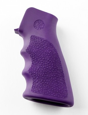 AR-15/M-16 Rubber Grip with Finger Grooves Purple