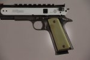 1911 Govt. Model 9/32 Thick Aluminum - Matte Green Anodized