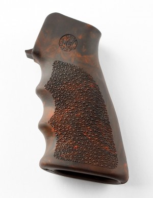AR-15/M-16 Rubber Grip with Finger Grooves Red Lava