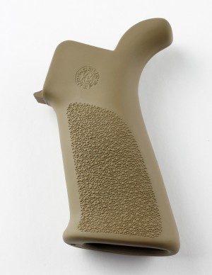 AR-15/M-16 Rubber Grip Beavertail with No Finger Grooves Flat Dark Earth