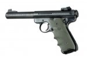 Ruger MK II / MK III Rubber grip with Finger Grooves OD Green
