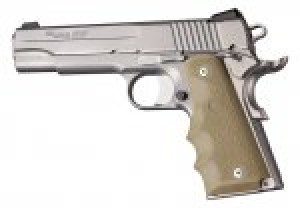 1911 Govt. Model Flat Dark Earth Rubber Grip with Finger Grooves