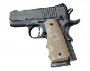 1911 Officers Model Rubber Grip with Finger Grooves Flat Dark Earth