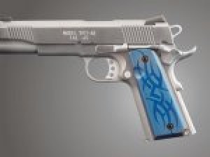 1911 Govt. Model 9/32 Thick Tribal Aluminum - Blue Anodized