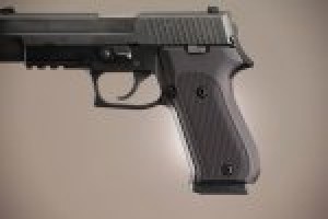 SIG Sauer P220 DAK American Checkered Aluminum - Matte Black Anodize