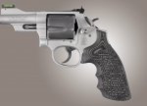 S&W K&L Frame Round Butt Conversion Finger Grooves Piranha Grip G10 - G-Mascus Black/Gray