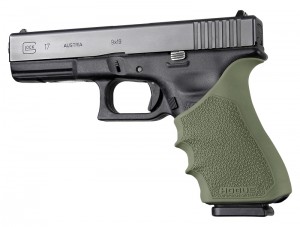 HandAll Beavertail Grip Sleeve Glock 17, G17 MOS, G17L, G22, G35, G35 MOS, G34, G34 MOS, G31, G37 Gen 3-4 OD Green