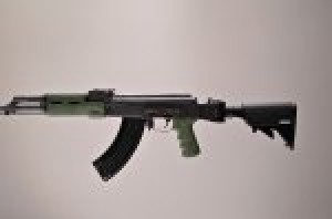 AK-47/AK-74 Standard Chinese and Russian - Kit - OverMolded Grip and Forend Ghillie Green
