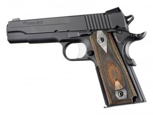 1911 Govt. Model Lamo Camo Checkered Panels With Palm Swells, Checkered