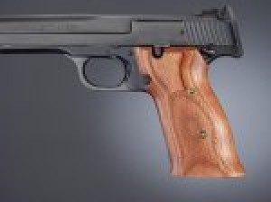 S&W 41 Rosewood laminate Left hand thumb rest checkered