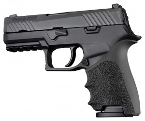 HandAll Beavertail Grip Sleeve Sig Sauer P320 Compact Black
