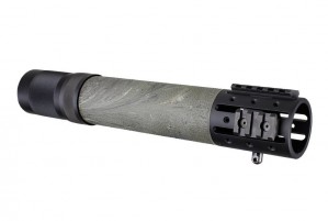 AR-15/M-16 Rifle Length Free Float Forend with OverMolded Gripping area and Accessory Attachments Ghillie Green