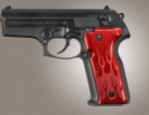 Beretta Cougar 8045 Flames Aluminum - Red Anodize