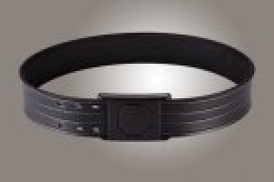 2-1/4" Black 46" Waist Duty Belt Nytek Lining 4 Row Stitching with 1 Piece Safety Buckle Polymer
