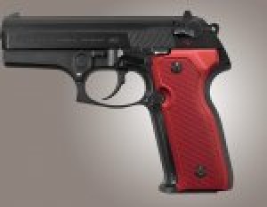 Beretta Cougar 8000 - 8040 - 8357 Checkered Aluminum - Matte Red Anodize