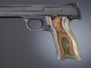 S&W 41 Lamo Camo Left hand thumb rest checkered
