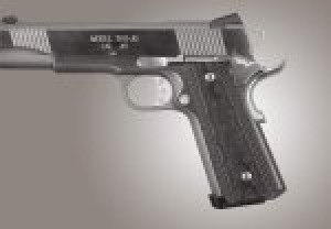 1911 Govt. G10 Magrip Kit - Checkered Flat Mainspring Black/Gray G-Mascus