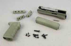 AK-47/AK-74 (Longer Yugo Version) Kit OM Grip and Forend OD Green
