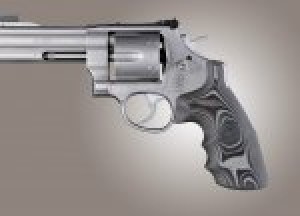 S&W N Frame Round Butt Conversion Finger Grooves Smooth G10 - G-Mascus Black/Gray