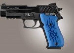 SIG Sauer P220 SAO American Tribal Aluminum - Blue Anodize