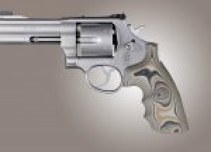 S&W N Frame Round Butt Conversion Finger Grooves Smooth G10 - G-Mascus Dark Earth