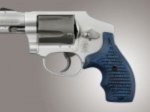 S&W J Frame Round Butt Bantam Piranha Grip G10 - G-Mascus Blue Lava