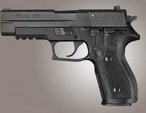 SIG Sauer P227 DA/SA Checkered G10 - Solid Black