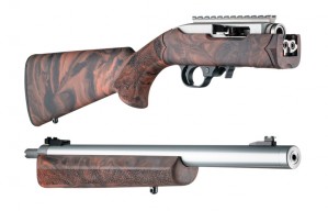 Ruger 10-22 Takedown .920" Diameter Barrel Red Lava Rubber OverMolded Stock